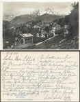 83471 Berchtesgaden mit Watzmann gebr. 1930