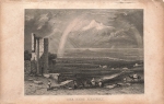 Mount Ararat original steel engraving 1855
