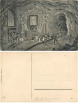 Bergbau, Unter Tage im Bergwerk in Berchtesgarden, * ca. 1910