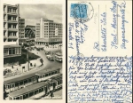 Berlin Alexanderplatz trams o 18.8.1954