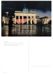 Berlin Brandenburg Gate with posters of the GDR border troops * around 1970