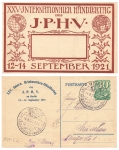 Berlin Stamp Dealer Day 1921 Private Postal Stationery 30 Pfennig Special Stamp September 14, 1921