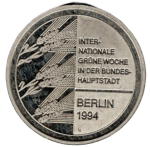 Berlin Internationale Grüne Woche 1994 100 Jahre Reichstagsgebäude Medaille