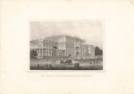 Berlin Kronprinzen Palais original steel engraving around 1870