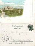 Berlin Reichstagsgebäude Siegessäule Litho o 14.6.1898