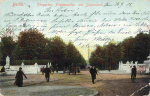 Tiergarten Berlin Friedensallee original alte Ansichtskarte o 1906