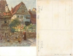 74354 Besigheim Old houses artist Adolf Thamm *ca.1930