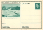 Visit beautiful Silesia! Waldenburger Bergland in winter postal stationary 6 Pfennig Ebert *around 1930