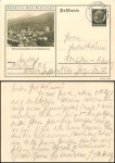 Visit the beautiful Badenerland! Badenweiler postal stationary 6 Pfennig Hindenburg o Dresden N22 11.4.1937