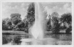 01877 Bischofswerda Park mit Springbrunnen * um 1940