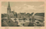 Bitterfeld Mark mit Kirche * um 1920