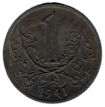 Böhmen und Mähren 1 Krone 1941 Protektorat