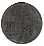 Böhmen und Mähren 20 Heller 1942 Protektorat