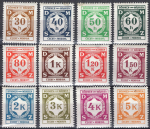 Böhmen und Mähren Michel 1-12 ** postfrisch Dienstmarken