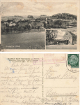 Borsberg near Pillnitz Dresden Gasthof Richard Haese rural postmark Reitzendorf o 1934