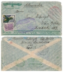 Brasil Condor Zeppelin Transatlantico Aero 1933 from Sao Paulo to Cologne