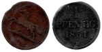 Braunschweig Luneburg 1 Pfennig 1851