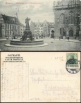 Bremen Marktplatz mit Wilhadibrunnen o 2.9.1906