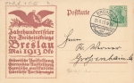 Wroclaw Centennial celebration 1913 exhibition private postal stationery P 94 II special cancellation August 25, 1913 