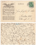 Wroclaw Centennial celebration 1913 exhibition private postal stationery P 94 II day stamp June 14, 1913 