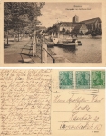 Breslau Schlesien Oderpartie an der Dom Insel Wroclaw o 1921