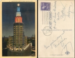 USA New York Buffalo Electric Building at Night o 1946Buffalo N.Y. Electric Building at Night o 1946