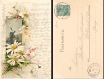 Daisies with windmill sig. C. Klein o 9.9.1901
