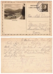 Ceskoslovensko 1-20 Koruny picture postal stationery 5 Krkonose o Rumburk 11/21/1935 to Plauen