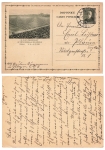 Ceskoslovensko 1-20 Koruny picture postal stationery IX Slet Vsesokolsky Praha o Elbogen 5.10.1932 to Plauen