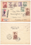Ceskoslovensko federal franking on R-letter o Frydek-Mistek1 10.2.1957 to Berlin