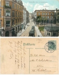 Chemnitz Kronenstrasse mit Reichsbank o 5.7.1908
