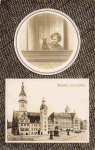 Chemnitz Sachsen Rathaus Frau mit Hund * um 1920