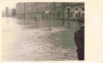 Chemnitz Sachsen Hochwasser am 10. Juli 1954 Moritzstrasse damals Ernst-Thälmann-Straße