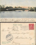 Chicago Illinois Jackson Park Bridge with German Building o 18.6.1907