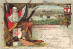 Coblenz Litho XXVII.Kreisturnfest Turnvater Jahn o 1904