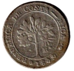 Costa Rica 1 Real 1849 JB San Jose