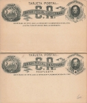 Costa Rica Tarjeta Postal Cuatro Centavos Answer Postal Stationery 1883 *