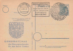 Cottbus Gewerbeschau Ganzsache mit Sonderstempel 1947