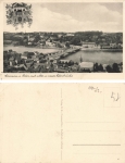 Crossen Oder alte und neue Oderbruecke Krosno Odrzanskie Ostbrandenburg * um 1930