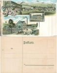 Cunersdorf Annaberg-Buchholz Litho Bahnhof *ca. 1900