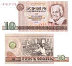 GDR 10 Mark banknote 1971 RO359 DDR-21