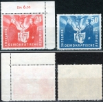 GDR Michel 284-285 ** German-Polish friendship mint never hinged