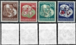 GDR Michel 289-292 ** World Festival 1951 mint never hinged