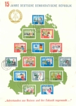 GDR Michel Block19 stamped 15 years German Democratic Republic o Dresden A20 14.1.965