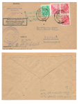 DDR Fünfjahrplan portogerechter Ortsbrief o Erfurt 1 23.2.1961