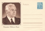 DDR Fünfjahrplan 10 Pfennig Ganzsache P67 Präsident Wilhelm Pieck 1953
