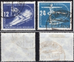 GDR Michel 246-247 o Winter sports championship day stamp