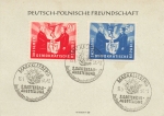 DDR Michel284 285 Deutsch Polnische Freundschaft mit Sonderstempel 13.9.1951