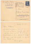 DDR Wilhelm Pieck 12 Pfennig Ganzsache P62 o Leipzig 28.10.1954