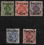 German Empire Michel Dienst 52-56